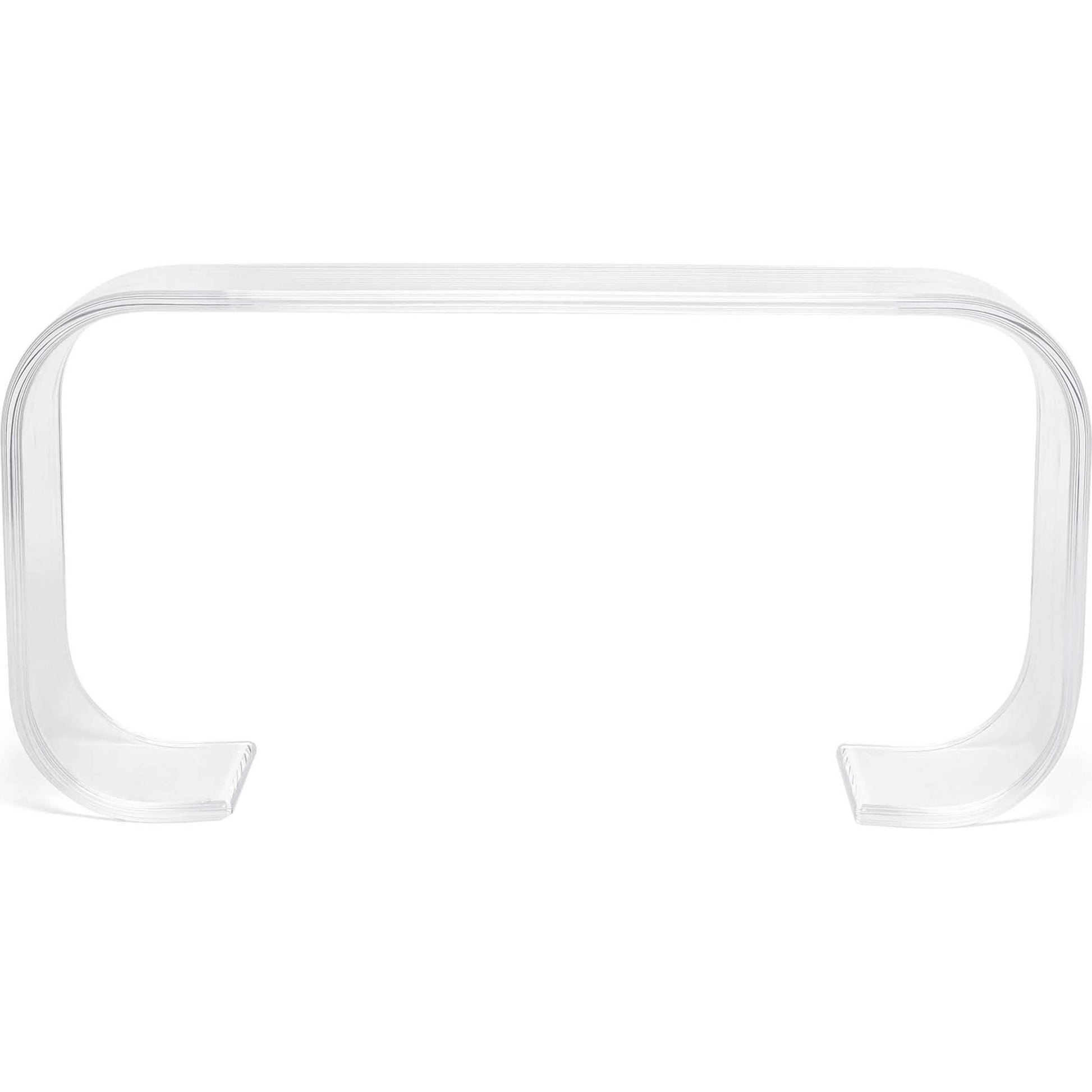Chelsea Console Table by Interlude Home in clear. Made from acrylic in a modern style.