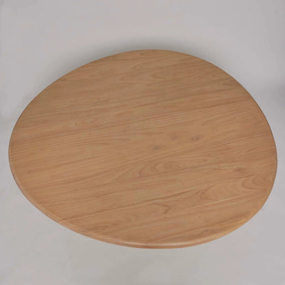 Tinsley Dining Table by Interlude Home in husk. Made from wood in a transitional style.