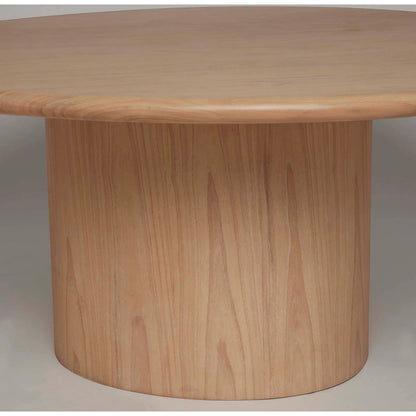 Tinsley Dining Table by Interlude Home in husk. Made from wood in a transitional style.