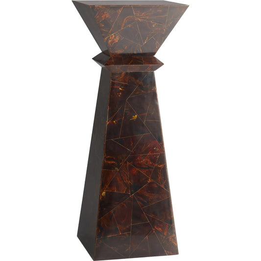 Taurus Accent Table by Cyan Design in brown. Made from mdf, faux horn in a modern style.