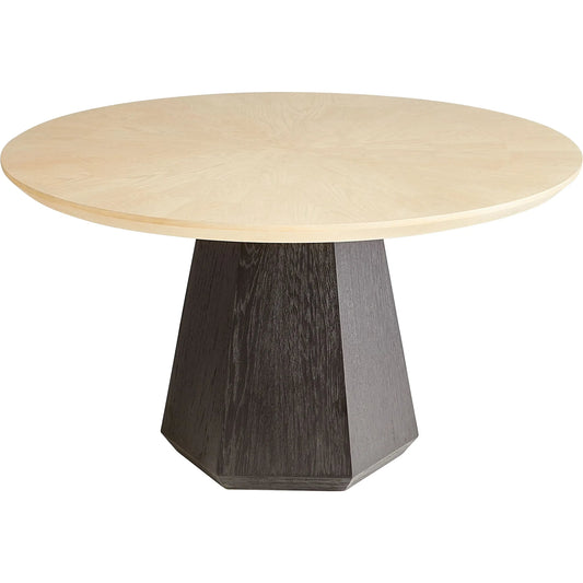 Lamu Dining Table by Cyan Design in natural, black. Made from oak in a modern style.