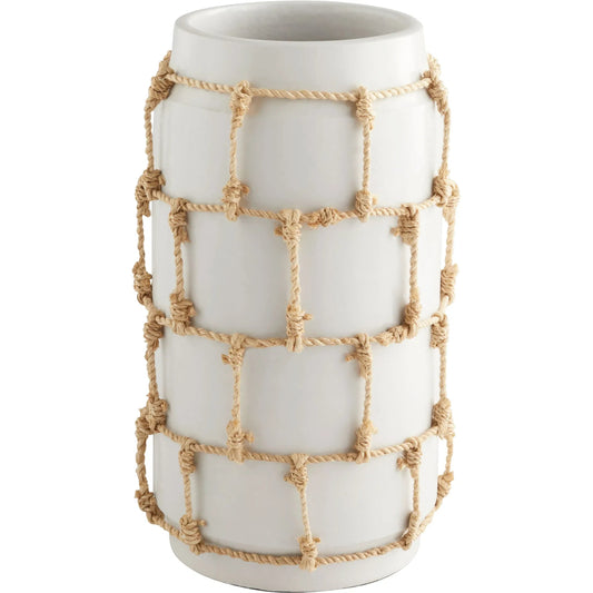 Antrea Vase by Cyan Design in white. Made from unique in a rustic style.