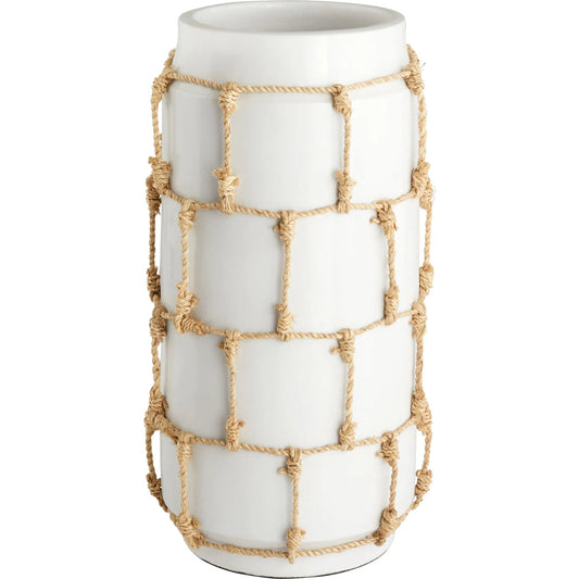 Antrea Vase by Cyan Design in white. Made from unique in a rustic style.