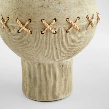 Eratos Vase by Cyan Design in natural clay. Made from earthernware, jute in a cottage & farmhouse style.