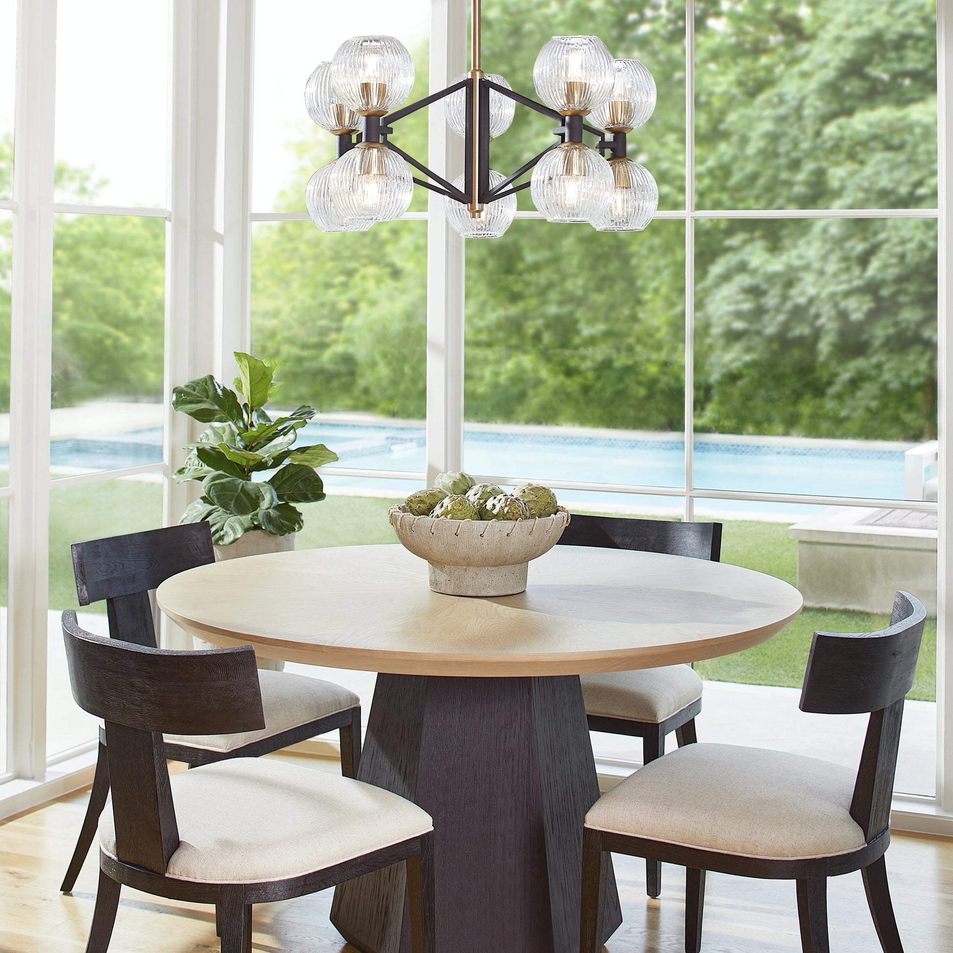 Eratos Bowl by Cyan Design in grey. Made from earthernware, jute in a modern style.