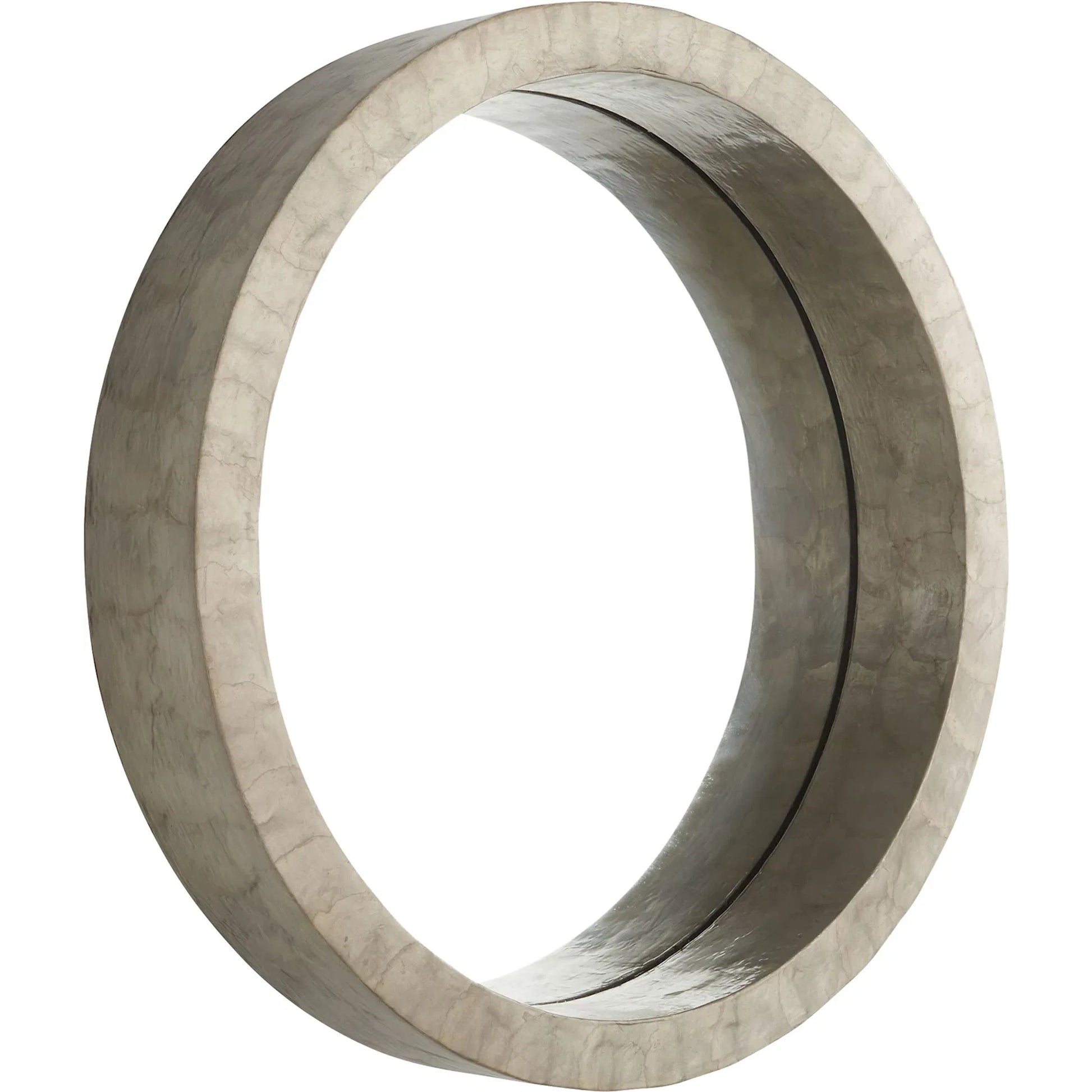 Triton Round Mirror by Cyan Design. Made from capiz, wood, mirrored glass in a modern style.