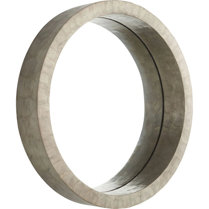 Triton Round Mirror by Cyan Design. Made from capiz, wood, mirrored glass in a modern style.