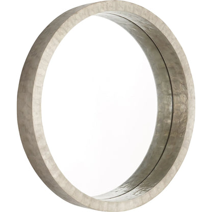 Triton Round Mirror by Cyan Design. Made from capiz, wood, mirrored glass in a modern style.