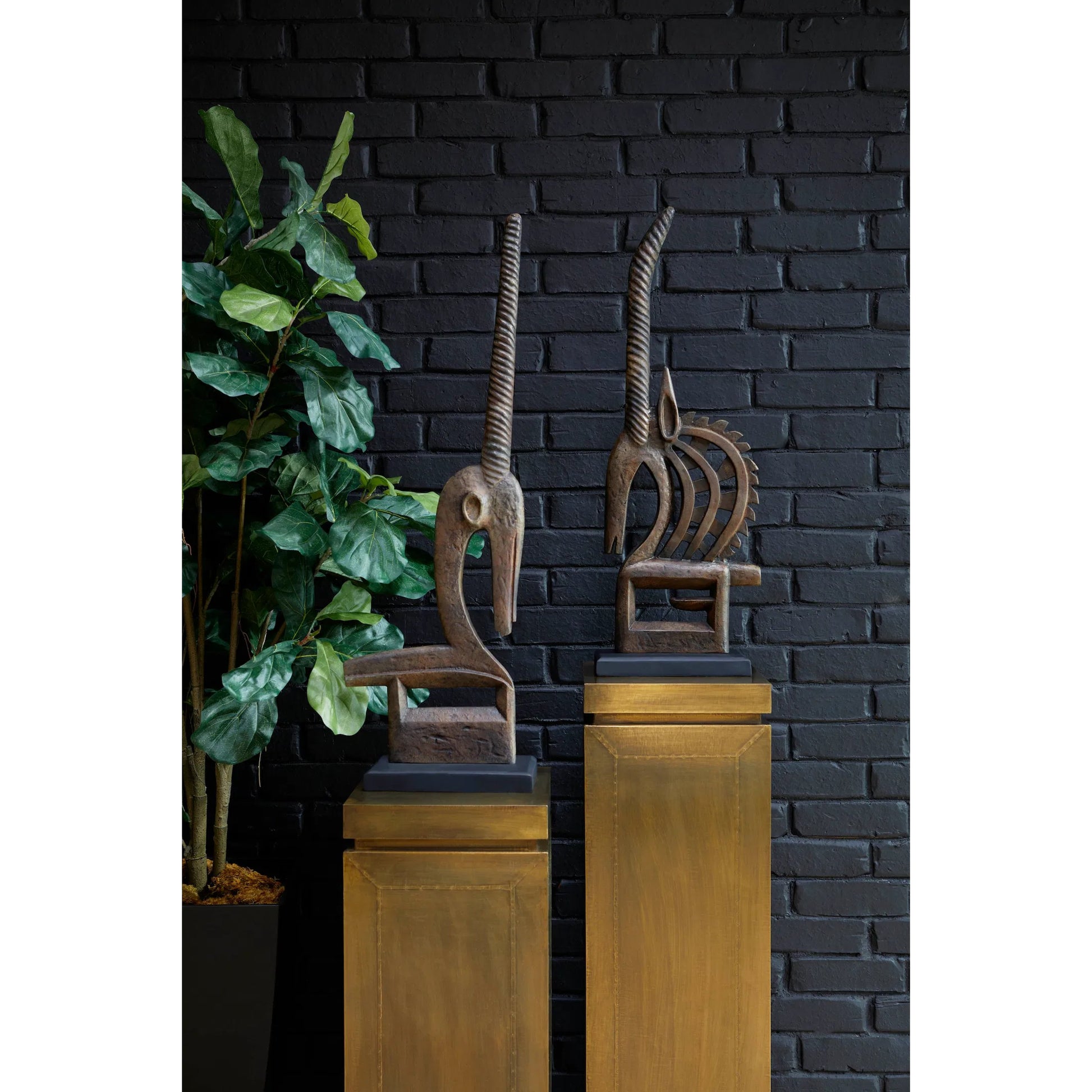 Anatolia Pedestal by Cyan Design. Made from metal in a transitional style.