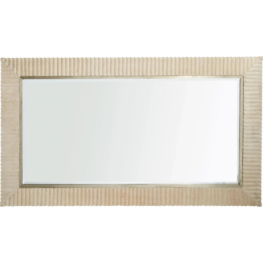 Estriada Floor Mirror by Cyan Design in cerused white. Made from mango wood, mirrored glass in a modern style.