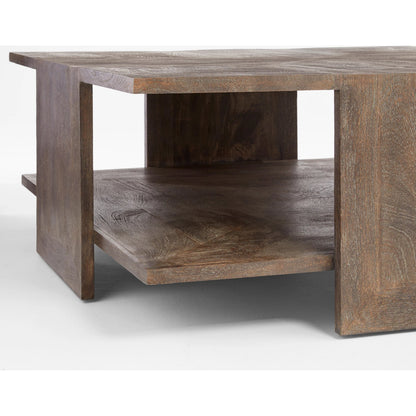 Alta Cocktail Table by Cyan Design in cerused walnut. Made from mango wood in a modern style.