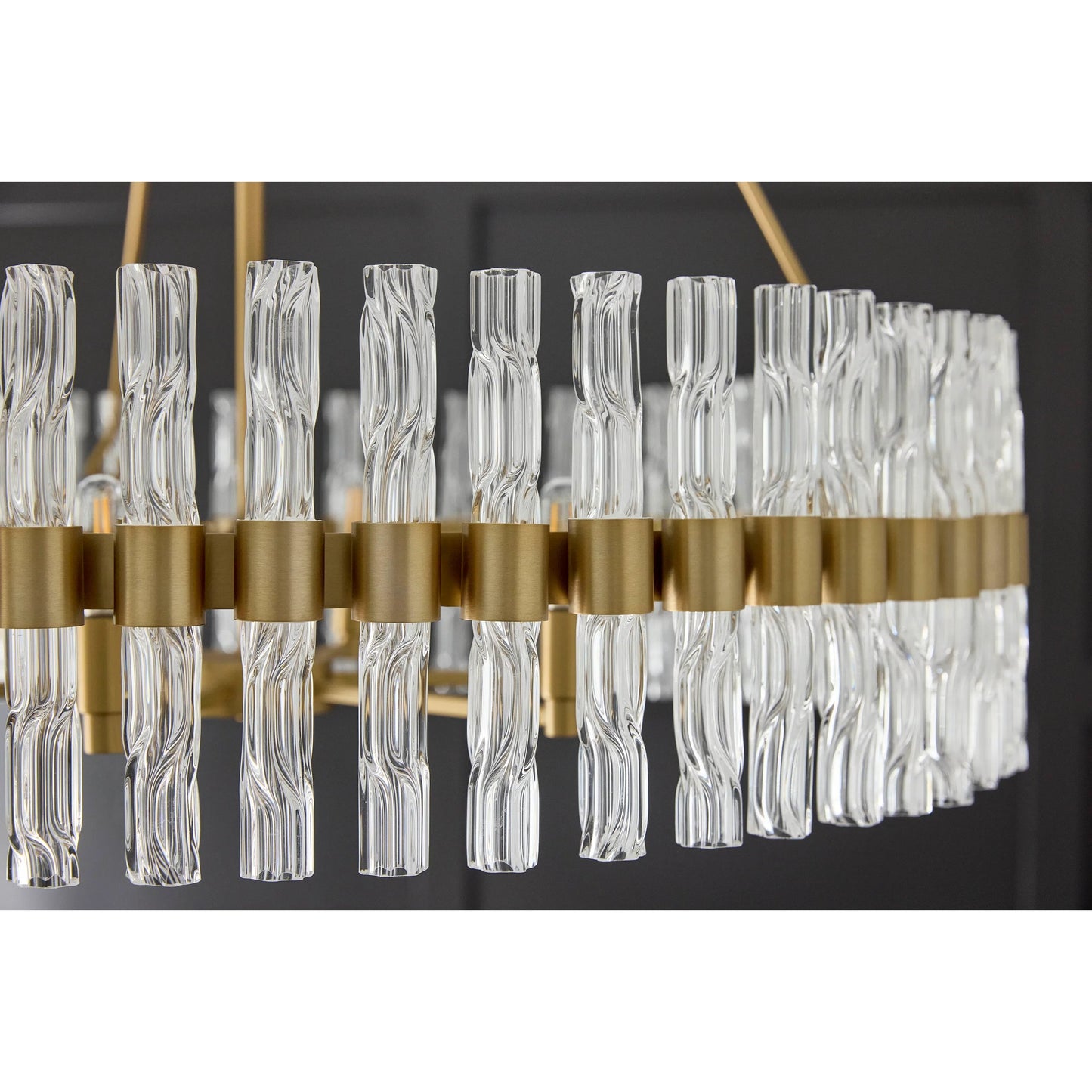 008 SI-2130420 | Lifestyle | Noble 6 Light Chandelier by Cyan Design in aged brass. Made from unique in a modern style.