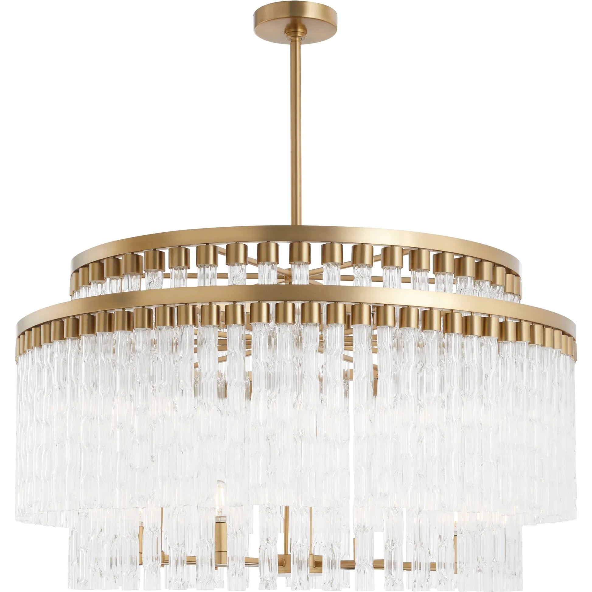 Noble 12 Light Chandelier by Cyan Design in aged brass. Made from unique in a modern style.