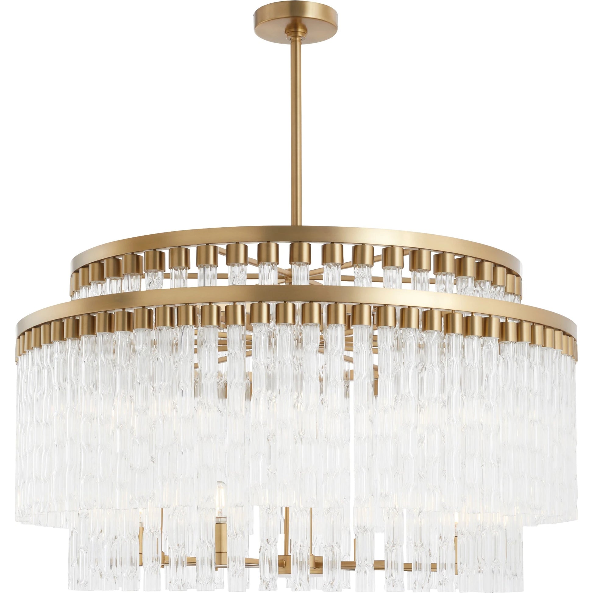 Noble 12 Light Chandelier by Cyan Design in aged brass. Made from unique in a modern style.