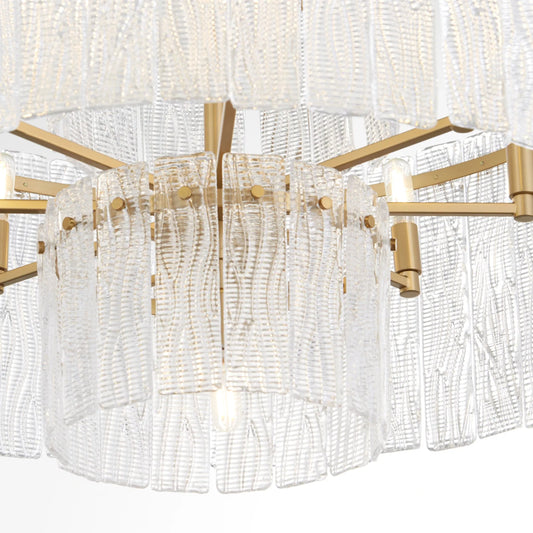 Othello 9 Light Chandelier by Cyan Design in aged brass. Made from unique in a modern style.