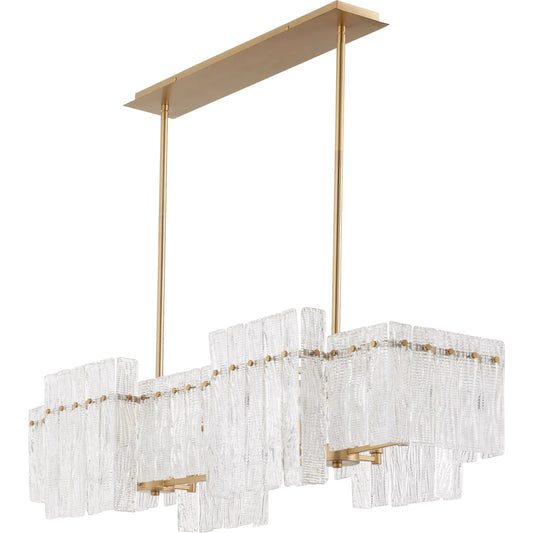 Othello 8 Light Linear by Cyan Design in aged brass. Made from unique in a modern style.