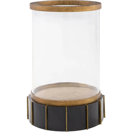 Reed Tabletop Hurricane by Cyan Design in antique brass, dark brushed mango. Made from unique in a modern style.