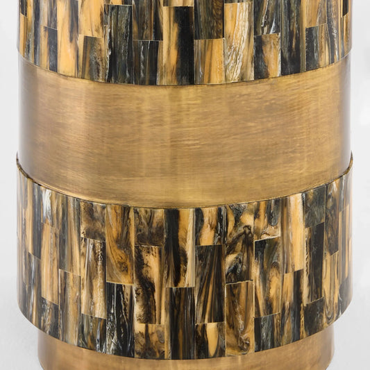 Cairo Side Table by Cyan Design in faux horn. Made from unique in a modern style.