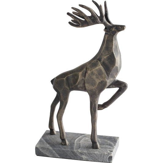 Hirco Sculpture by Cyan Design in antique pewter. Made from unique in a modern style.