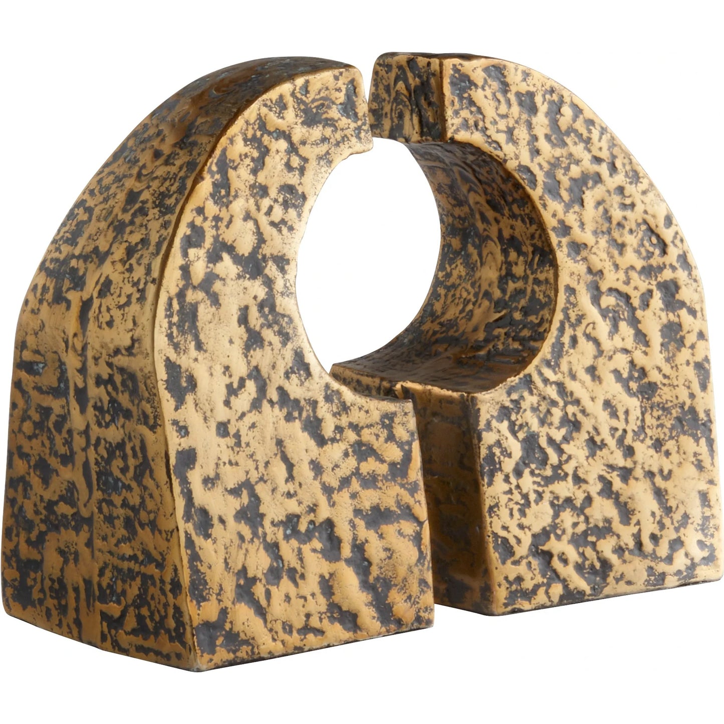 005 SI-2130372 | Primary Silo | Apostrophe Bookends in Antique Brass by Cyan Design in antique brass. Made from unique in a modern style.