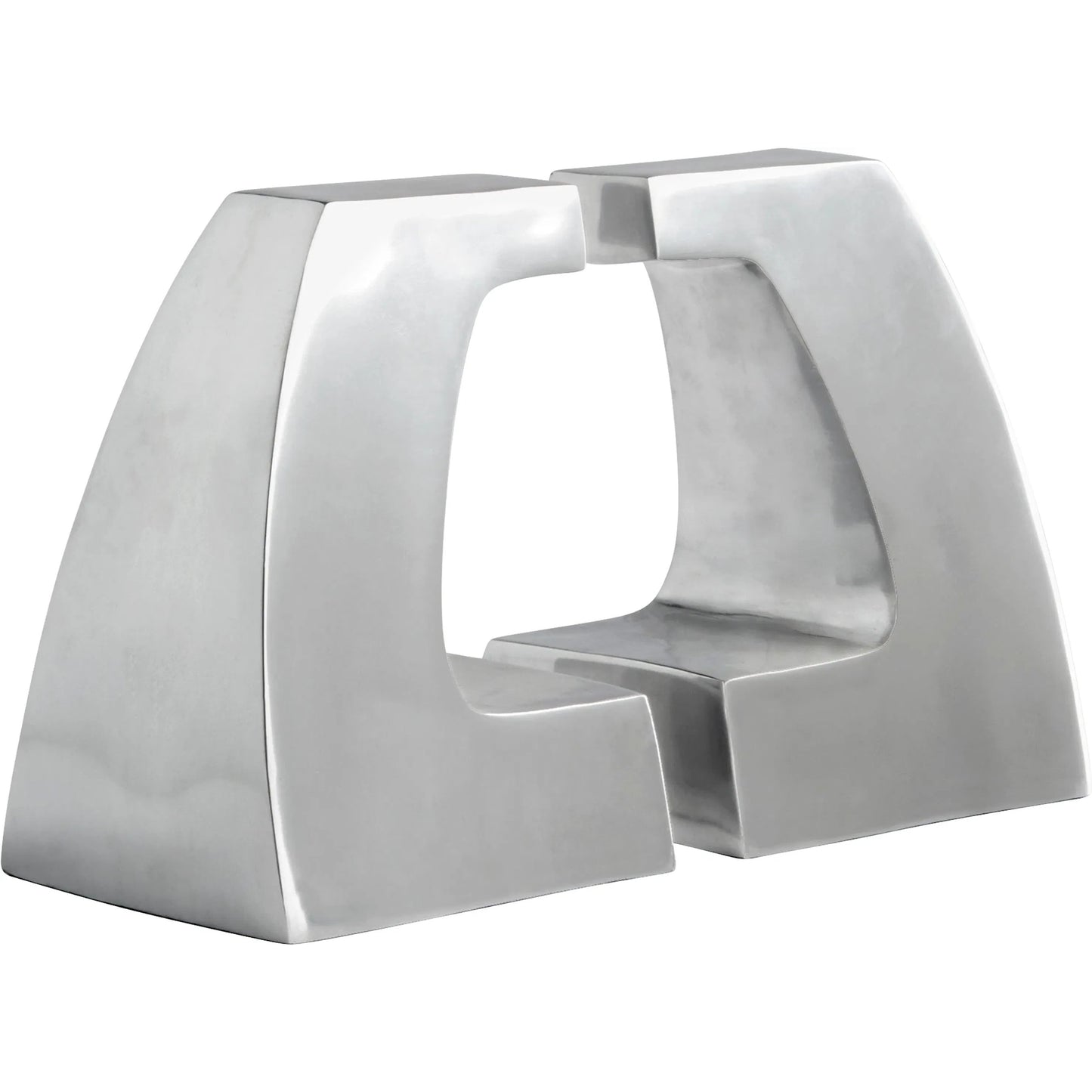 011 SI-2130373 | Additional Silo | Apostrophe Bookends in Polished Aluminum by Cyan Design in polished aluminum. Made from unique in a modern style.