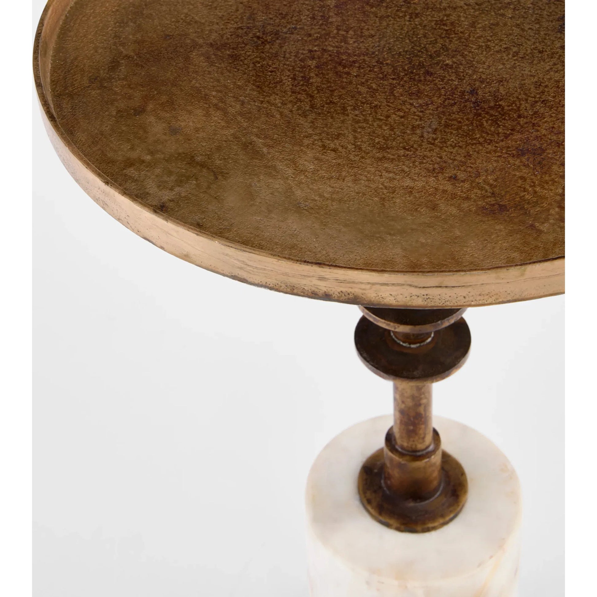 Jetson Accent Table by Cyan Design in antique brass. Made from unique in a modern style.