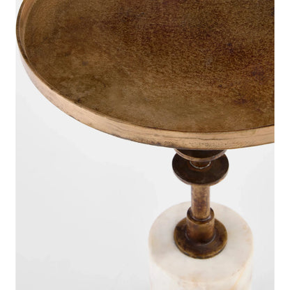 Jetson Accent Table by Cyan Design in antique brass. Made from unique in a modern style.