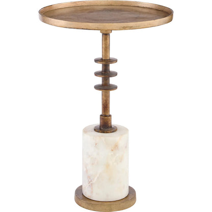 Jetson Accent Table by Cyan Design in antique brass. Made from unique in a modern style.