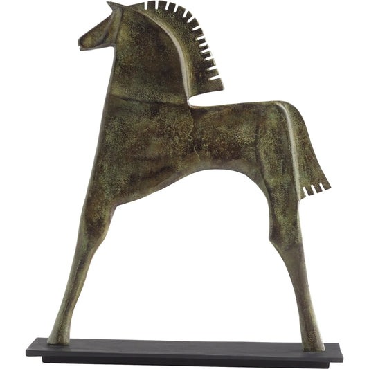 Etruscan Steed by Cyan Design in verdigris. Made from unique in a modern style.