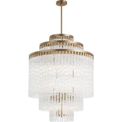 Nobel 18 Light Chandelier by Cyan Design in aged brass. Made from unique in a modern style.