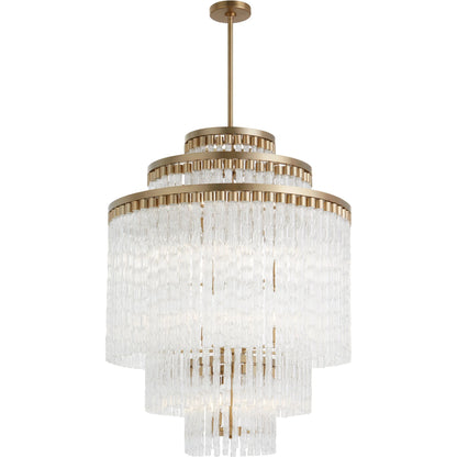 Nobel 18 Light Chandelier by Cyan Design in aged brass. Made from unique in a modern style.