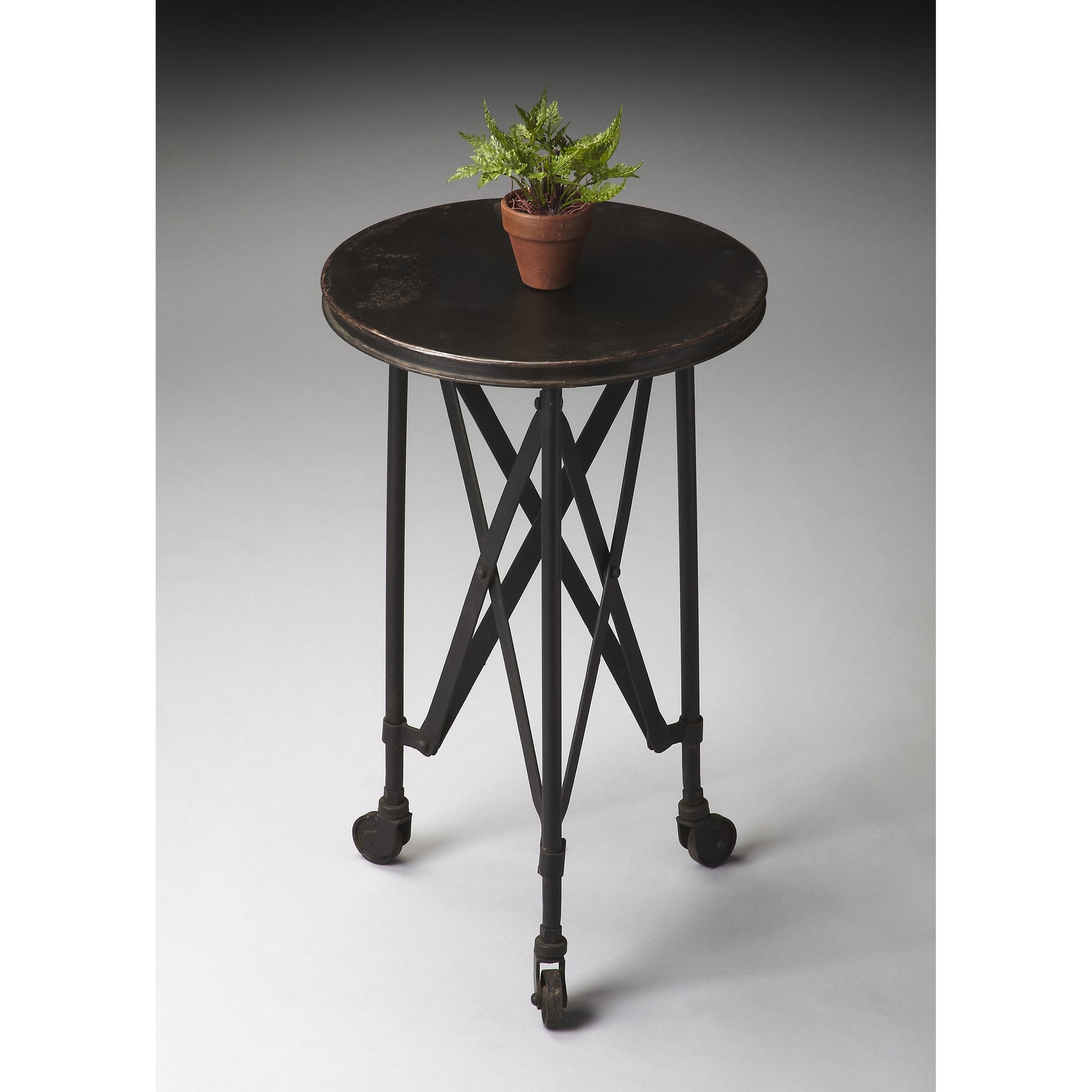 Costigan Industrial Chic Accent Table by Butler Specialty Company. Made from iron in a modern style.