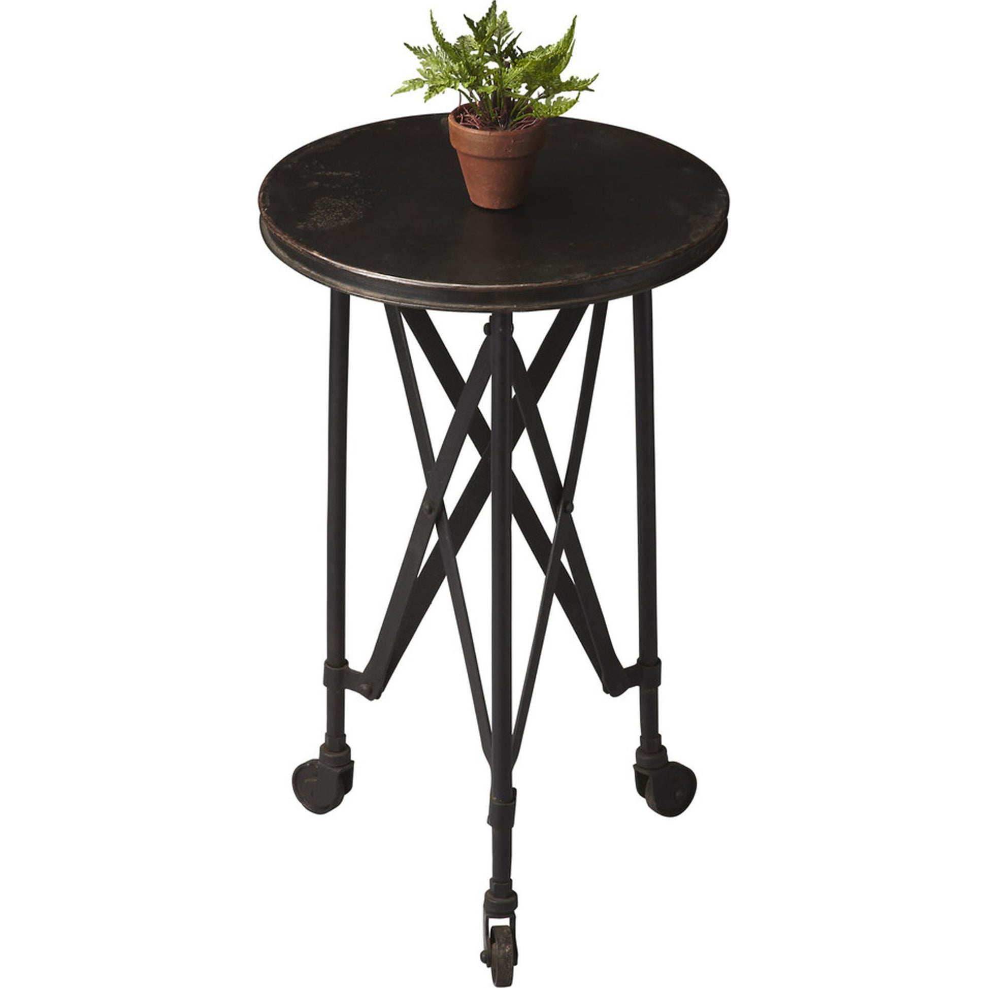 Costigan Industrial Chic Accent Table by Butler Specialty Company. Made from iron in a modern style.