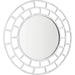 Comoros Mirror by Cyan Design. Made from rattan, wood, mirrored glass in a modern style.