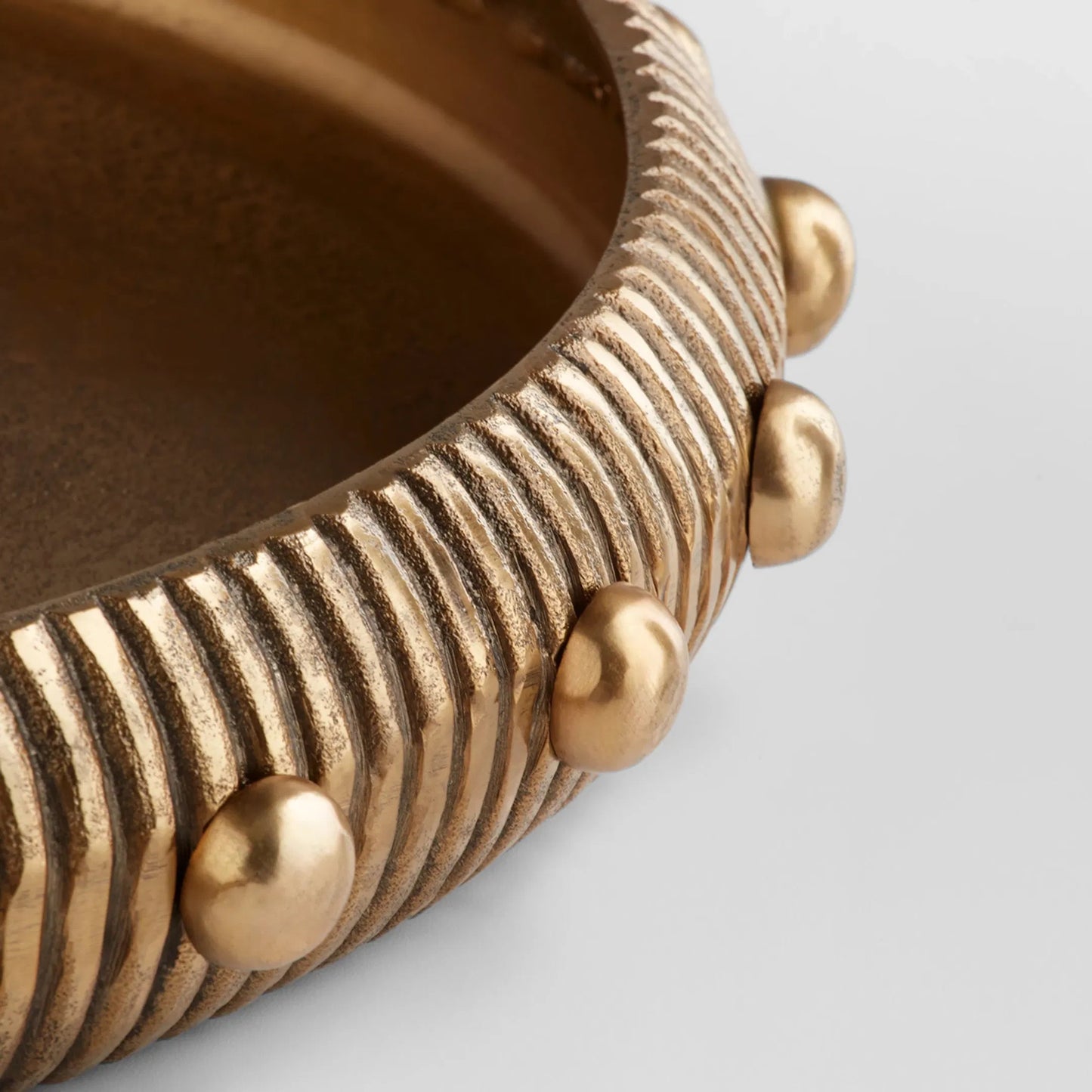 011 SI-2130376 | Closeup | Batten Tray by Cyan Design in antique brass. Made from cast aluminum in a modern style.