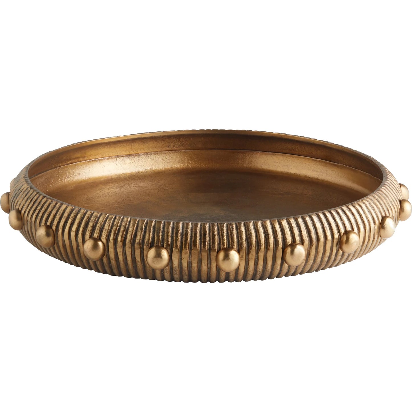 010 SI-2130376 | Primary Silo | Batten Tray by Cyan Design in antique brass. Made from cast aluminum in a modern style.