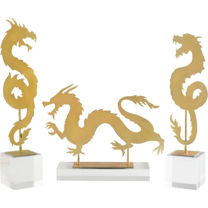 Haku Dragon by Cyan Design in gold. Made from unique in a modern style.