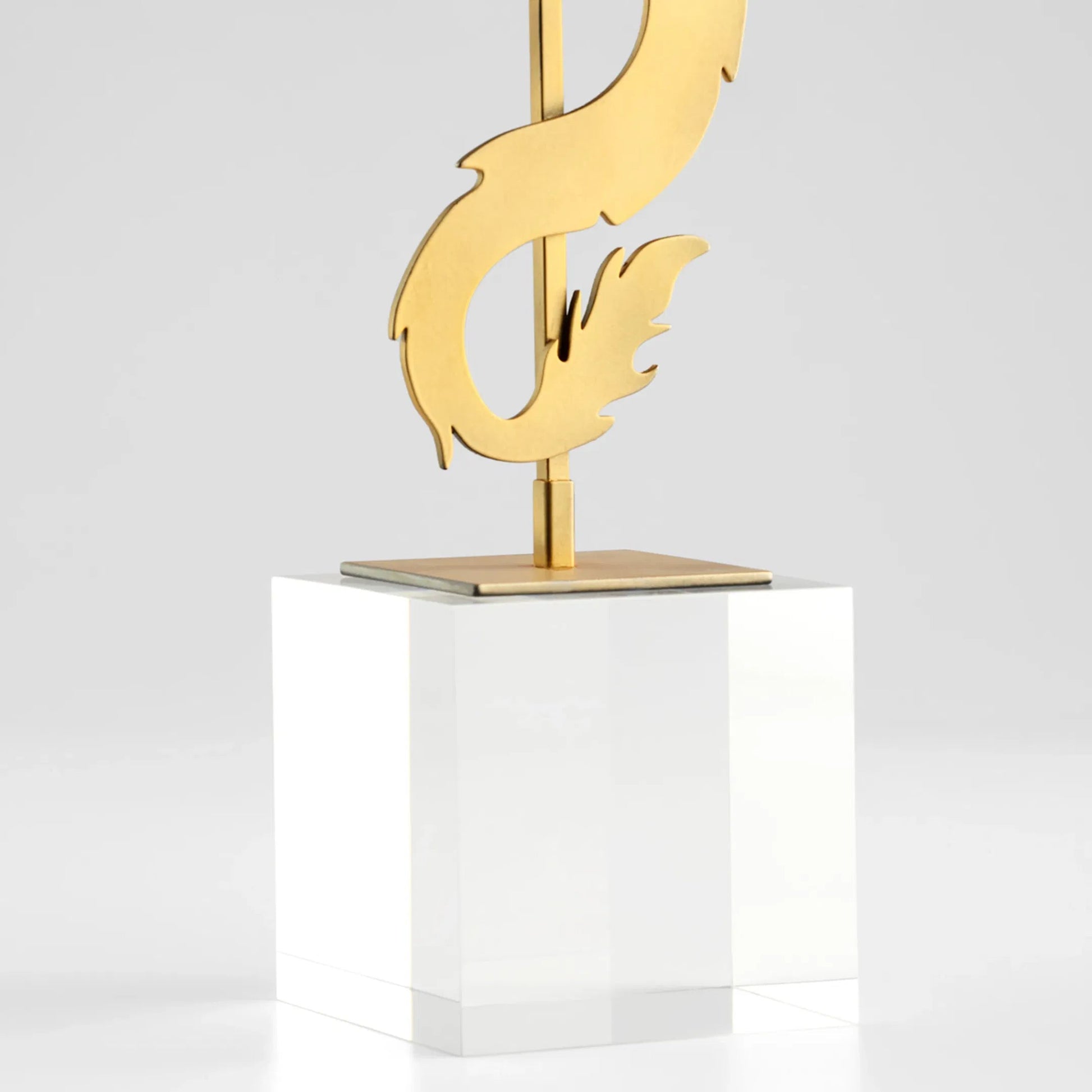 Haku Dragon by Cyan Design in gold. Made from unique in a modern style.