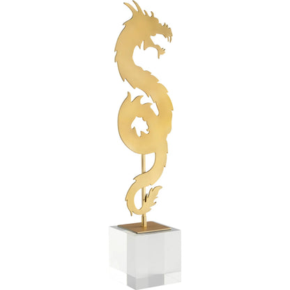 Haku Dragon by Cyan Design in gold. Made from unique in a modern style.