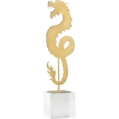 Haku Dragon by Cyan Design in gold. Made from unique in a modern style.