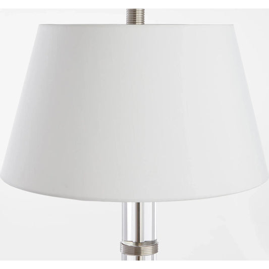Silvia Table Lamp by Cyan Design in polished nickel, acrylic, white. Made from unique in a modern style.
