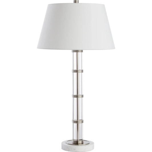 Silvia Table Lamp by Cyan Design in polished nickel, acrylic, white. Made from unique in a modern style.