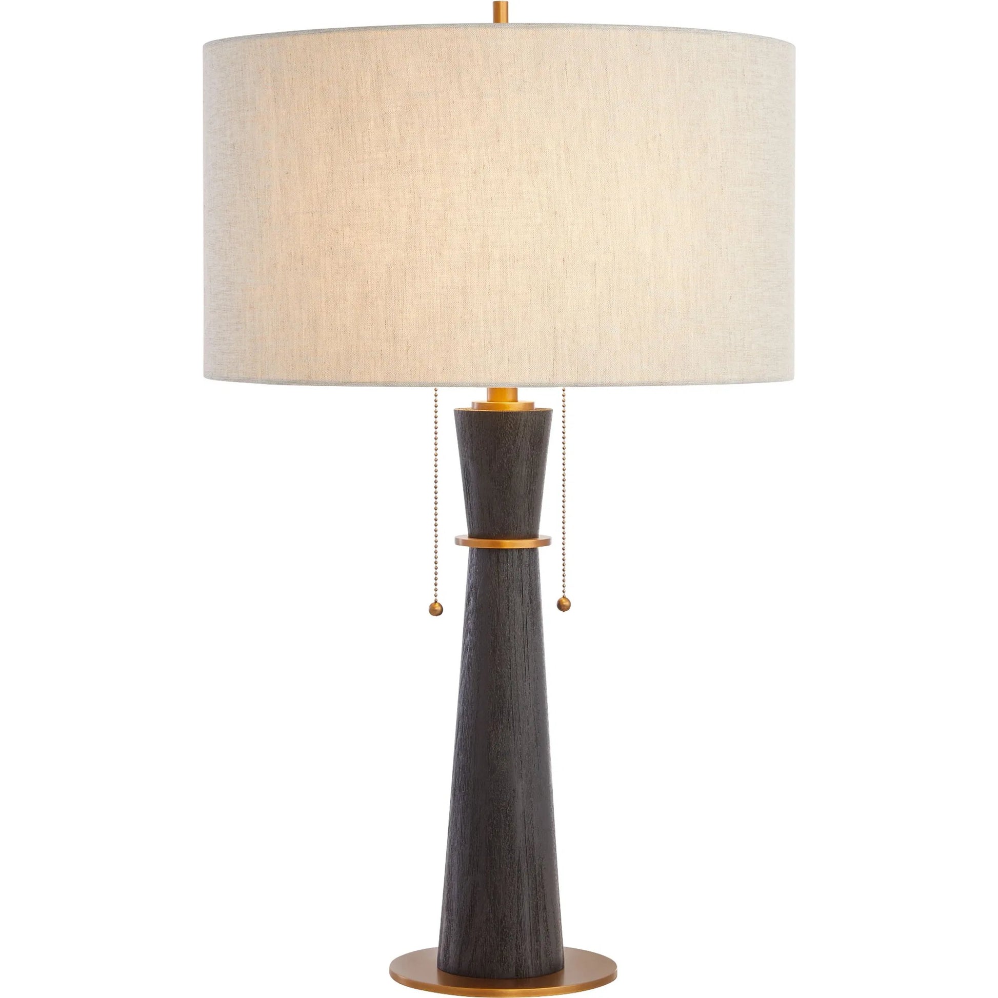Wright Table Lamp by Cyan Design in black, brass. Made from unique in a modern style.