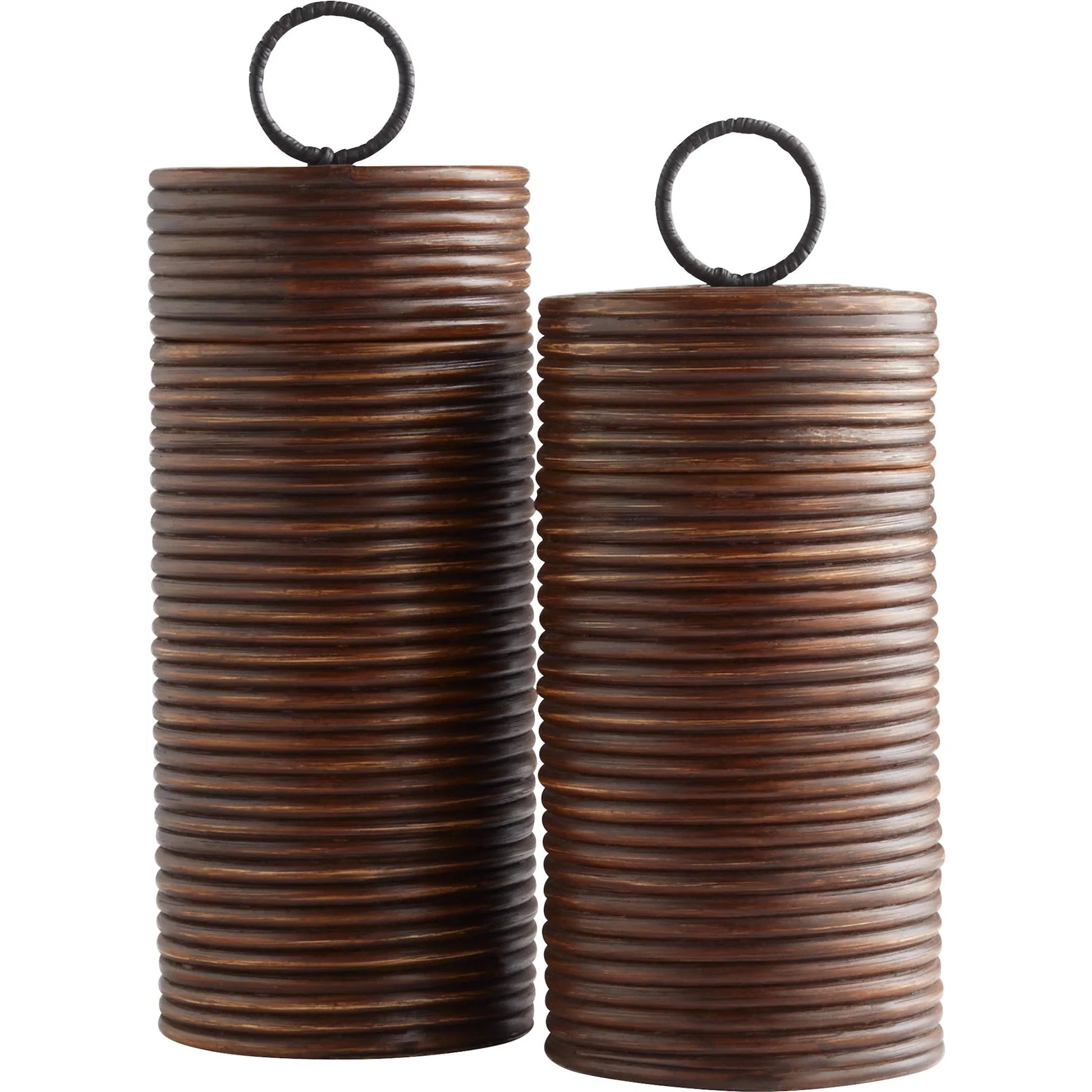 Papeete Canister by Cyan Design in brown. Made from unique in a modern style.