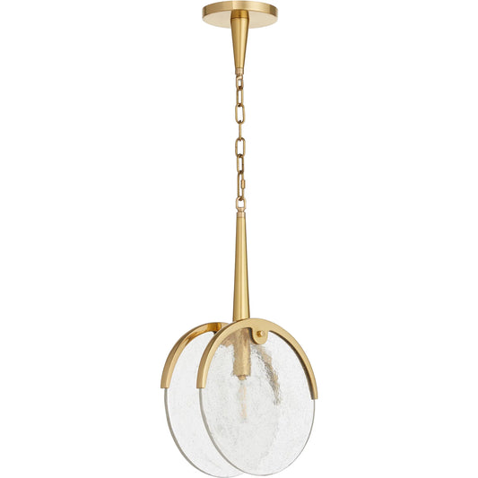 Alton 1-Light Pendant by Cyan Design in aged brass. Made from iron, glass in a unique style.