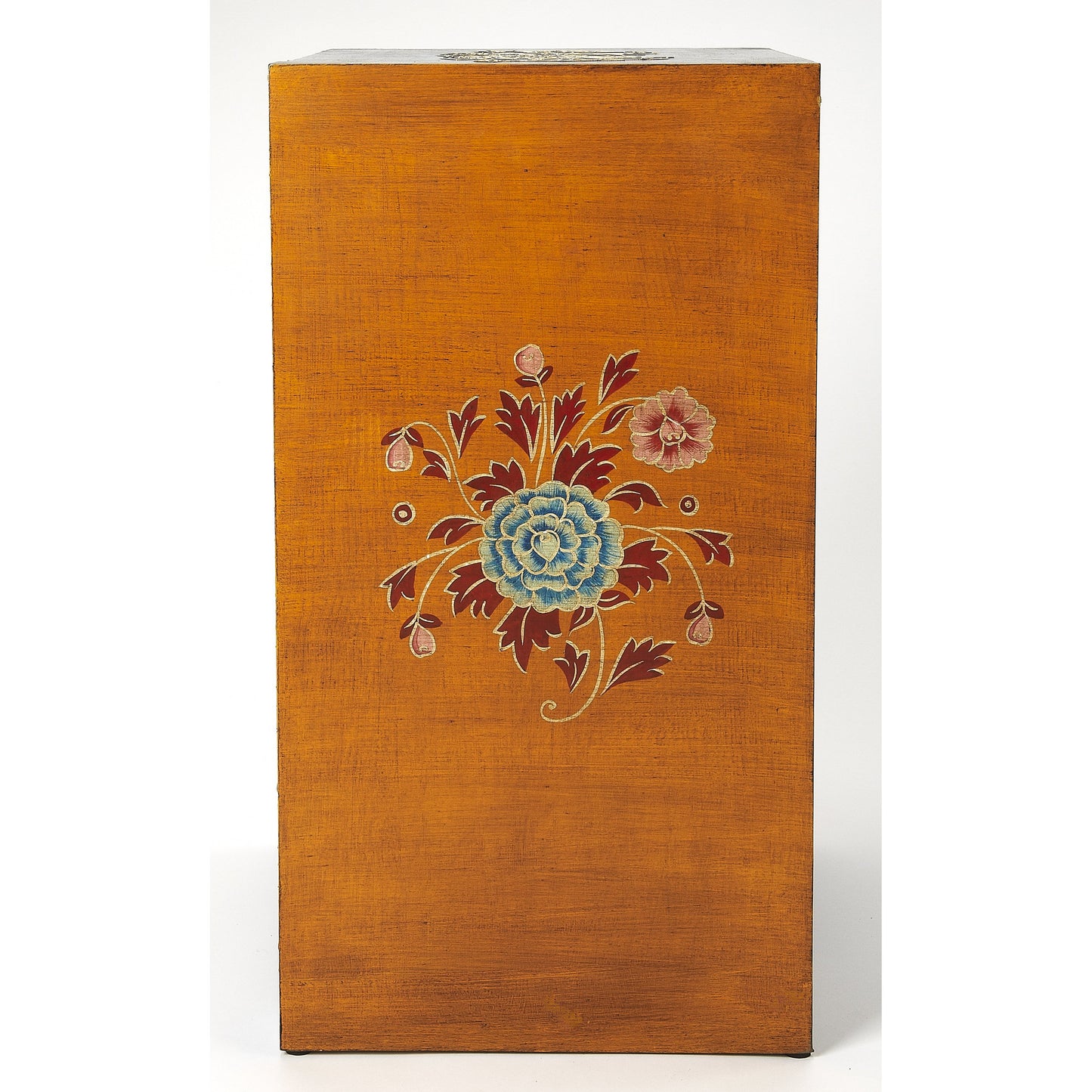 007 O-BUTLER-1173290 | Additional Silo | Hand Painted Accent Chest by Butler Specialty Company in assorted and artifacts. Made from wood, wood products, fossil stone veneers in a eclectic & global style.