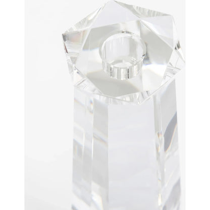 Faceted Candleholder by Cyan Design in clear. Made from crystal in a modern style.