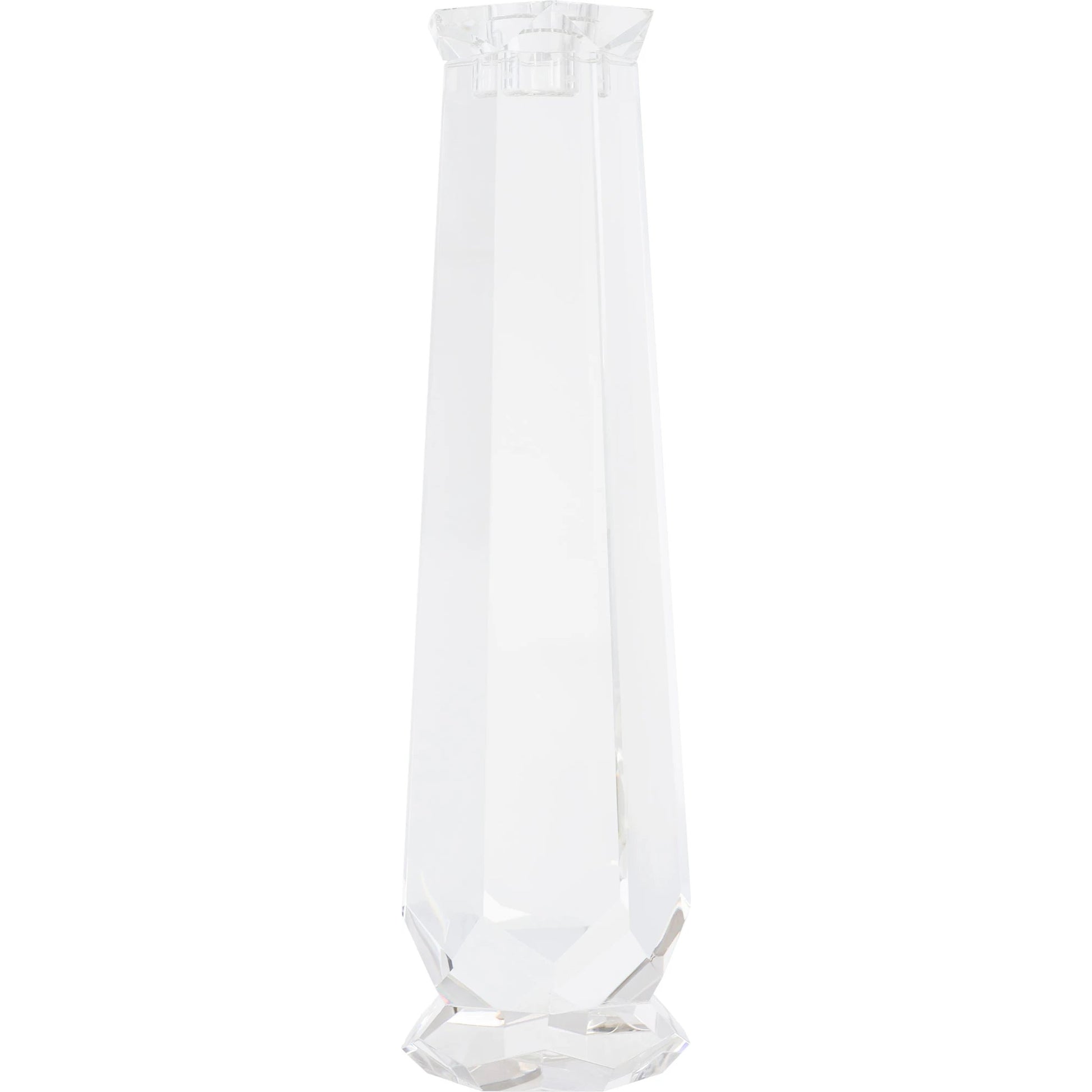 Faceted Candleholder by Cyan Design in clear. Made from crystal in a modern style.
