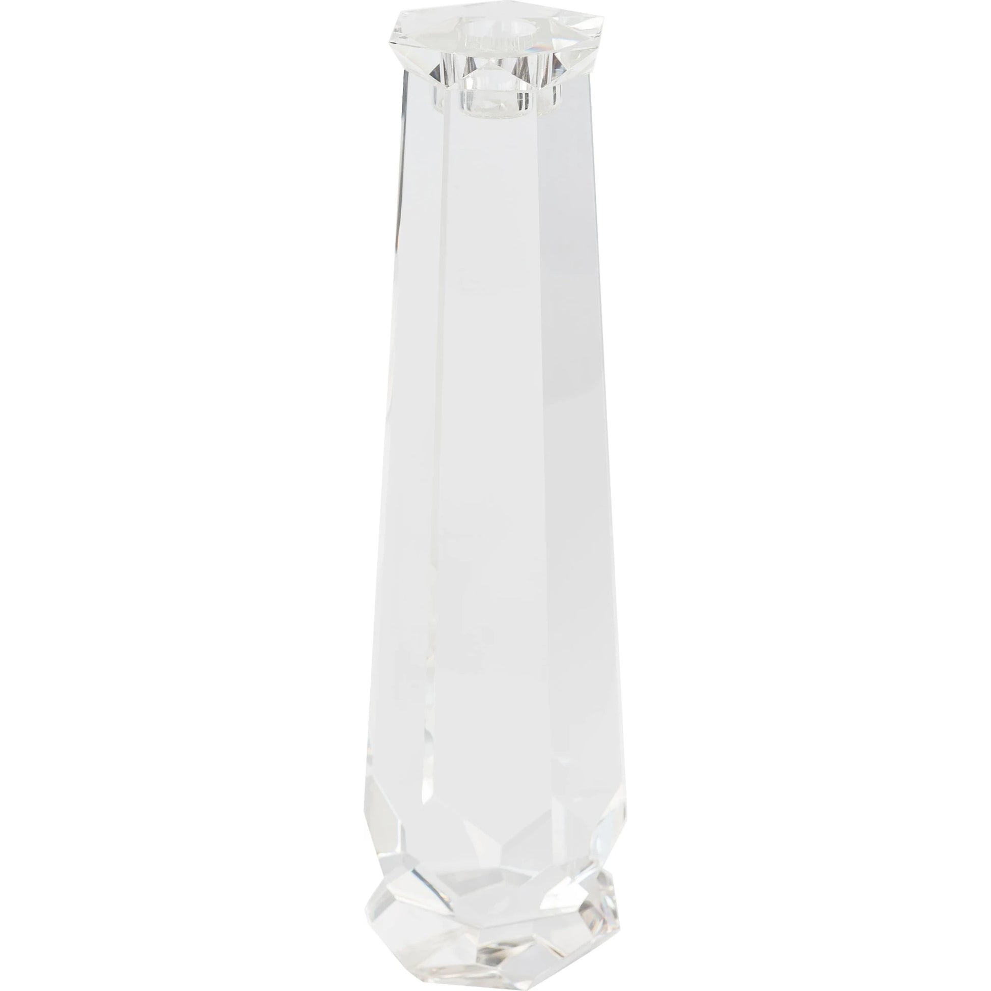 Faceted Candleholder by Cyan Design in clear. Made from crystal in a modern style.