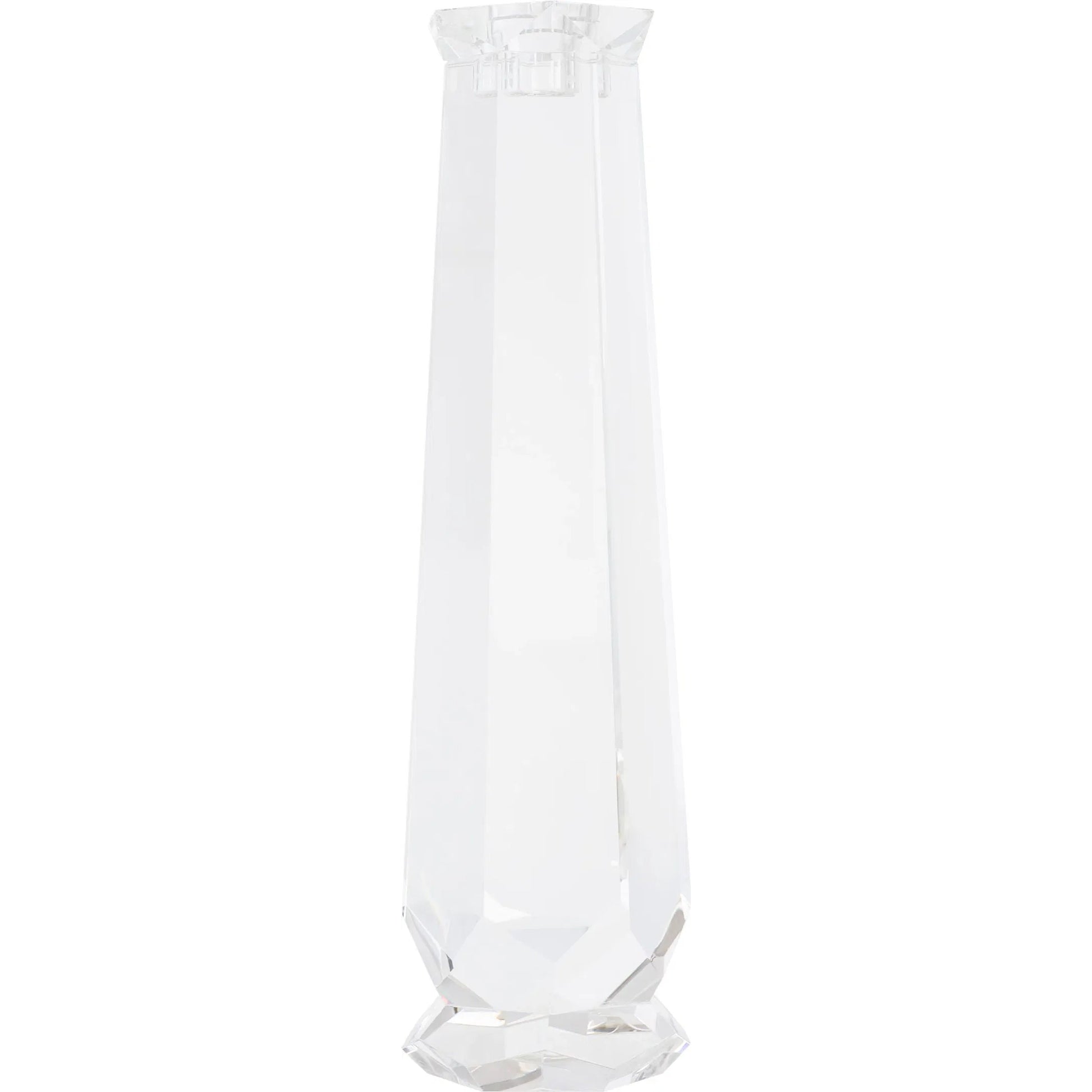 Faceted Candleholder by Cyan Design in clear. Made from crystal in a modern style.